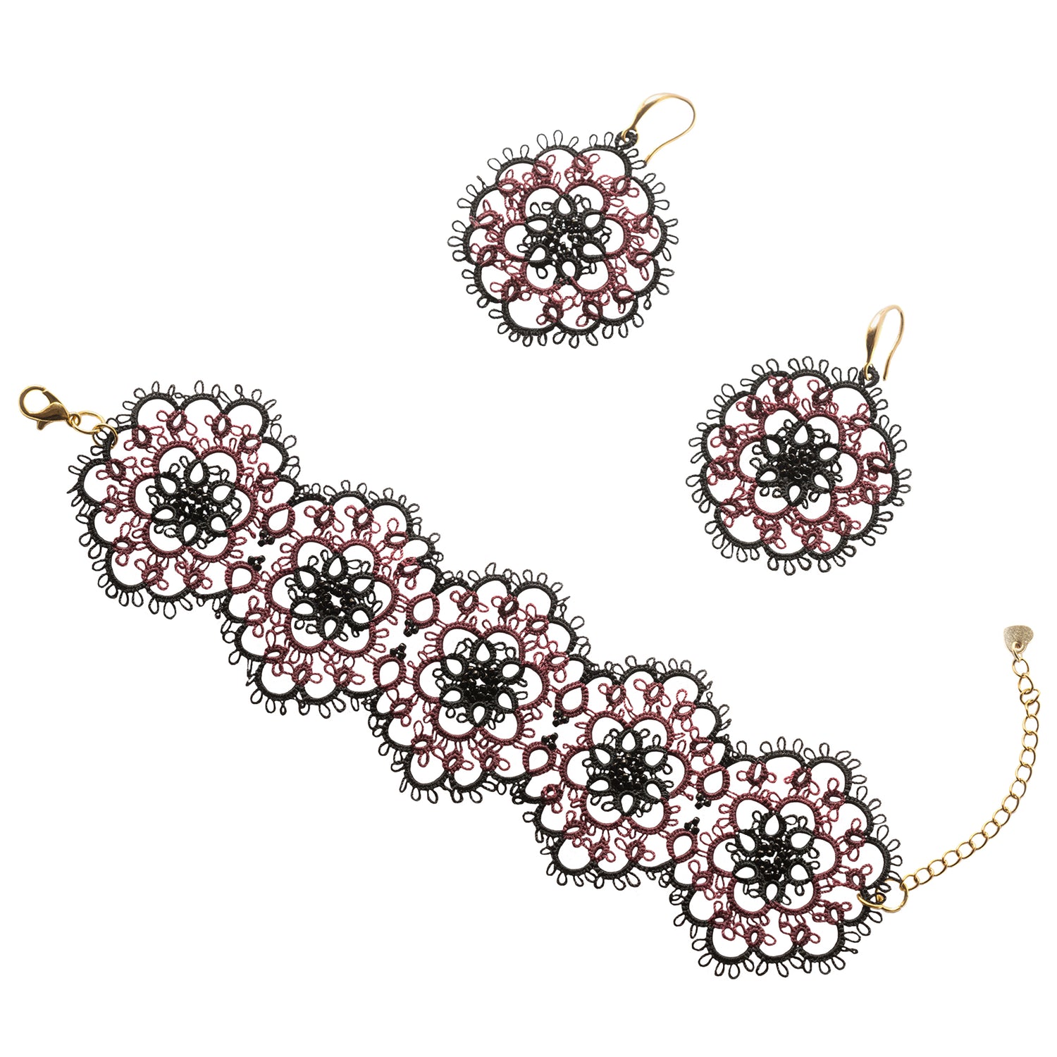 Tatting Lace Set with Bracelet