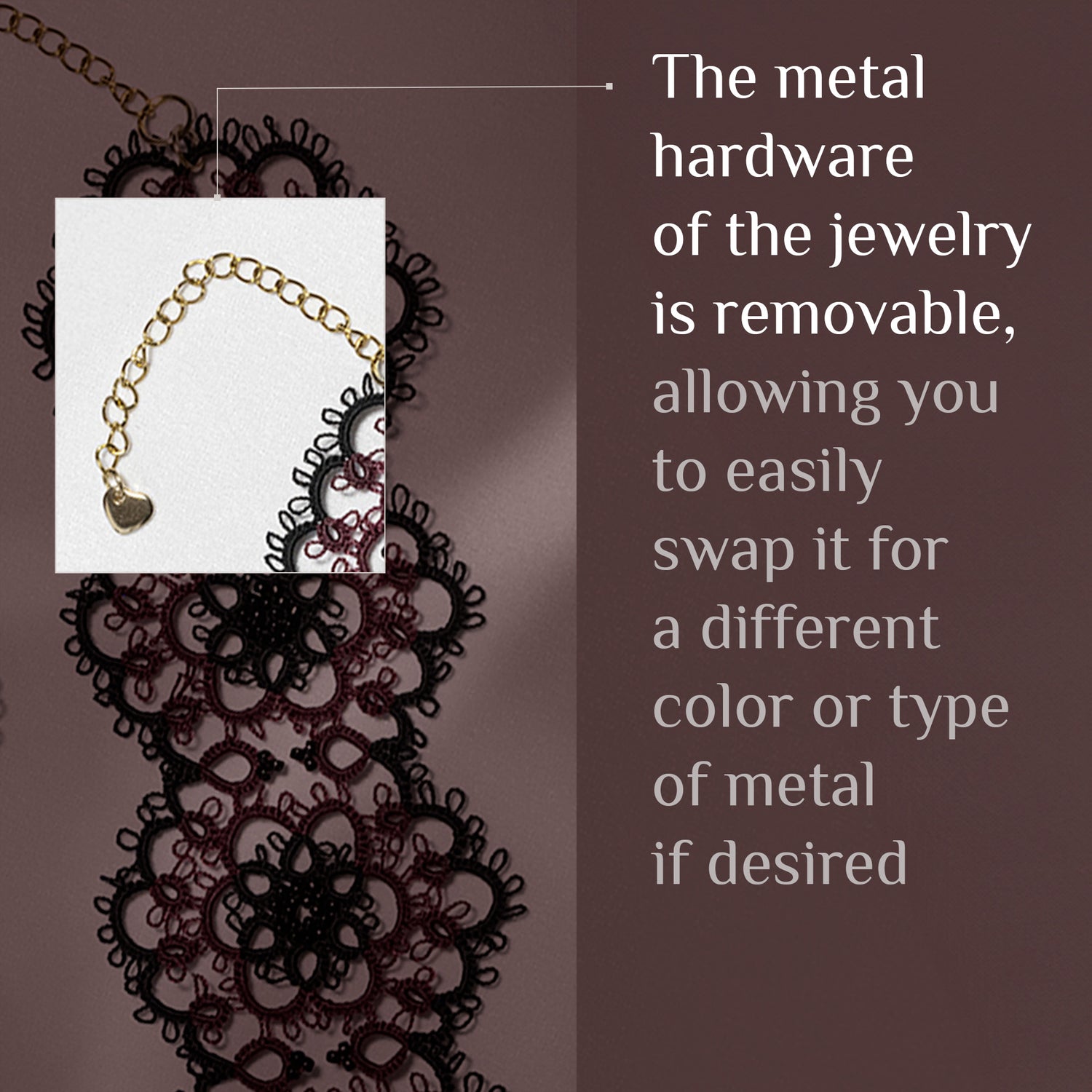 Tatting Lace Set with Bracelet