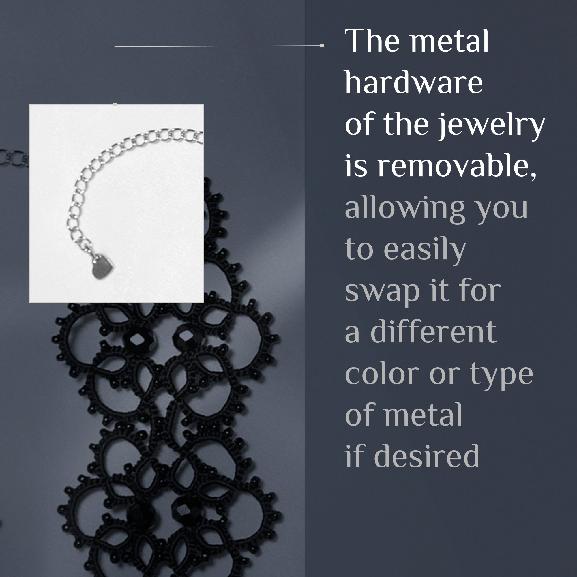 Tatting Lace Set with Bracelet