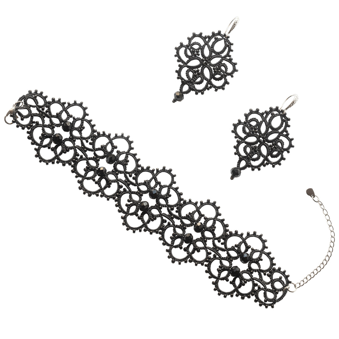 Tatting Lace Set with Bracelet