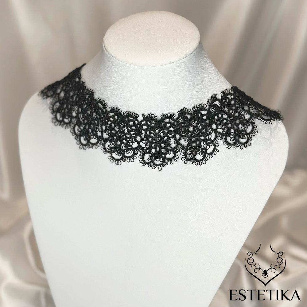 Tatting Lace Choker Necklace EN101