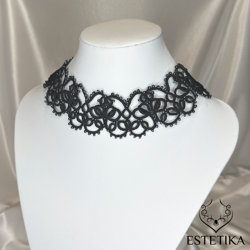 Tatting Lace Choker Necklace EN111