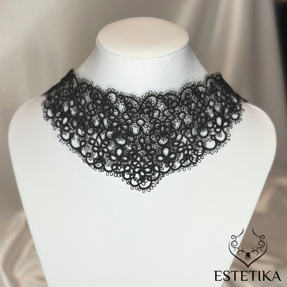 Tatting Lace Choker Necklace EN061